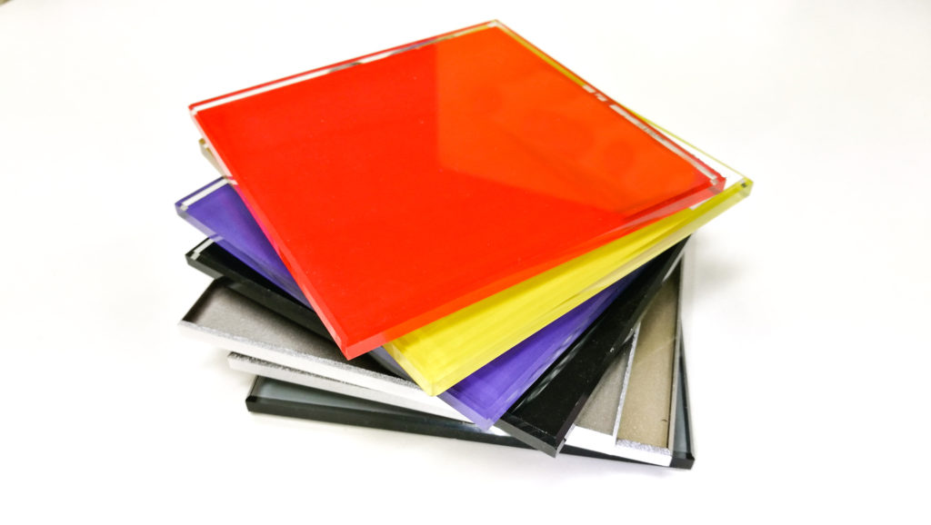 Glass tile samples